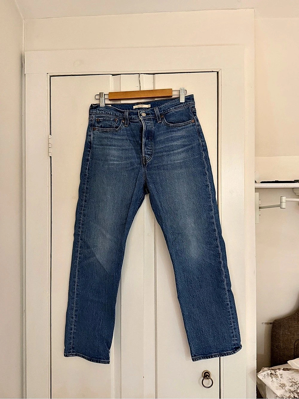 Levi's Wedgie Straight Jeans Waist 29 Blue